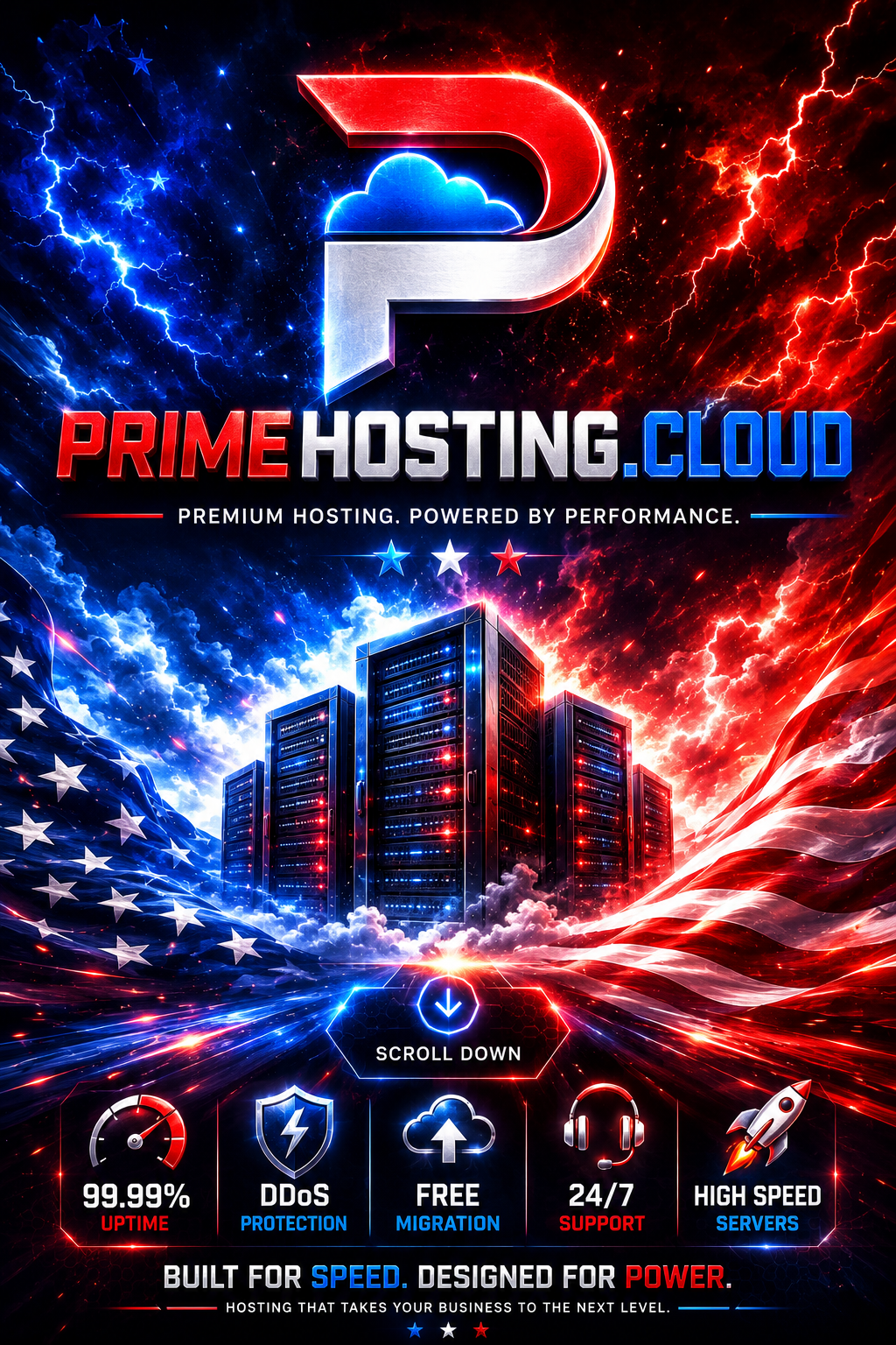 PrimeHosting.cloud premium hosting logo